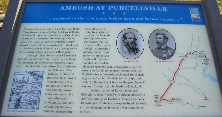 AMBUSH AT PURCELLVILLE WAR MEMORIAL PANEL