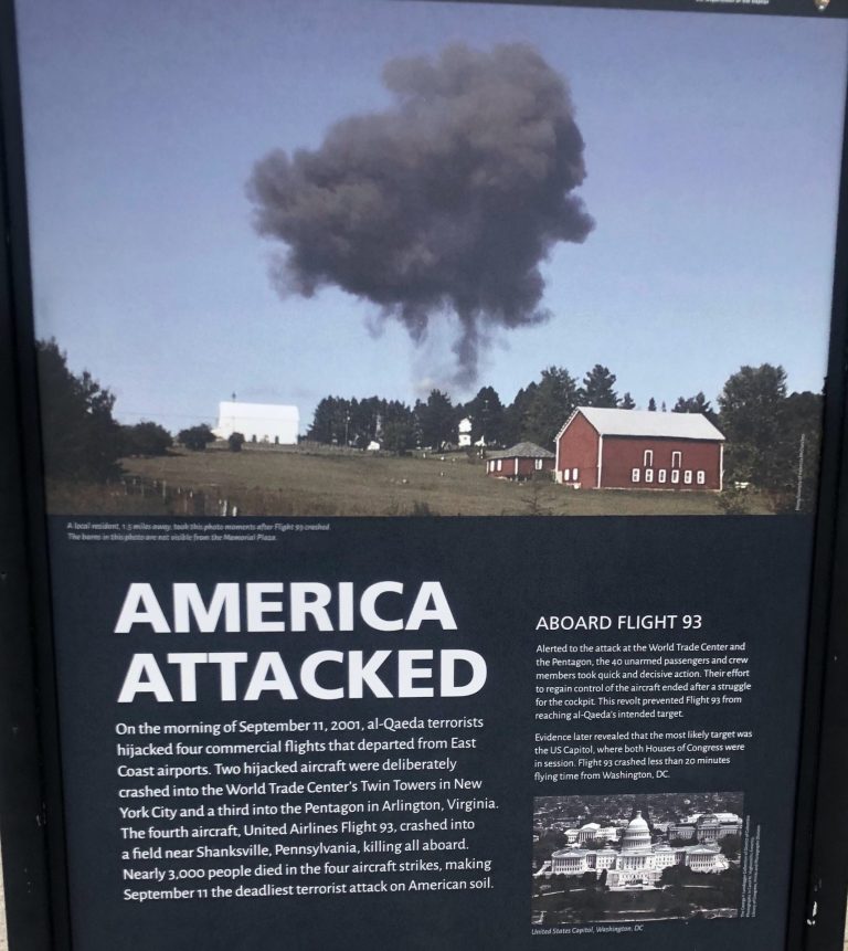 AMERICA ATTACKED MEMORIAL MARKER