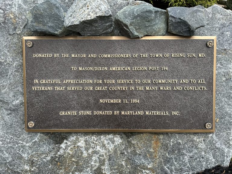 AMERICAN LEGION POST 194 VETERANS MEMORIAL PLAQUE