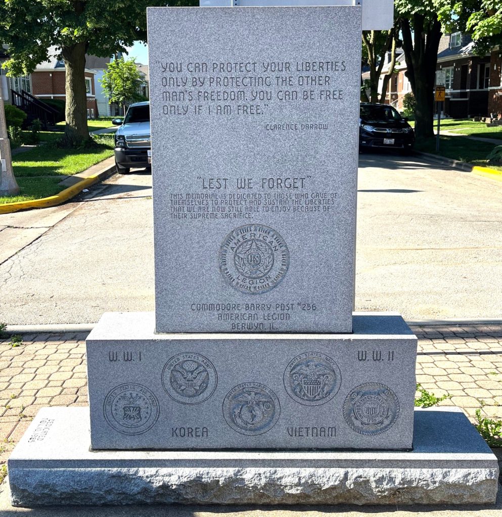 AMERICAN LEGION POST #256 VETERANS MEMORIAL