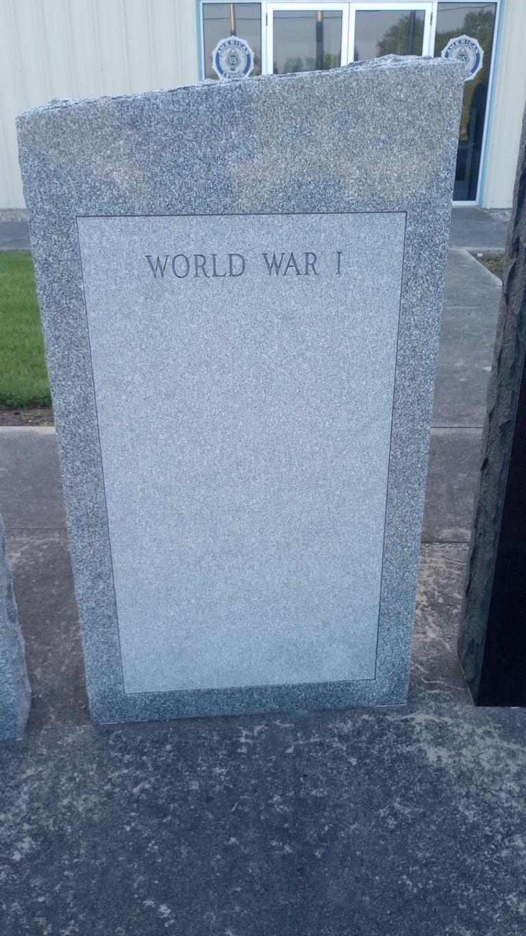AMERICAN LEGION POST 316 VETERANS MEMORIAL STONE A