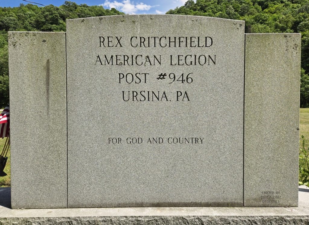 AMERICAN LEGION POST #946 ALL VETERANS MEMORIAL BACK