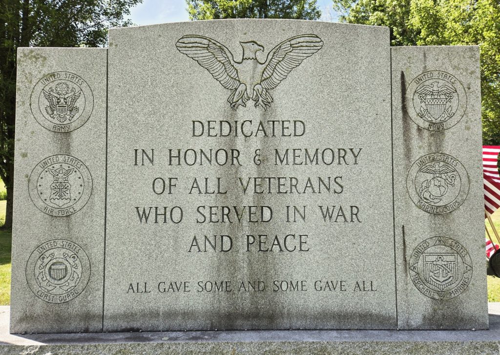 AMERICAN LEGION POST #946 ALL VETERANS MEMORIAL FRONT