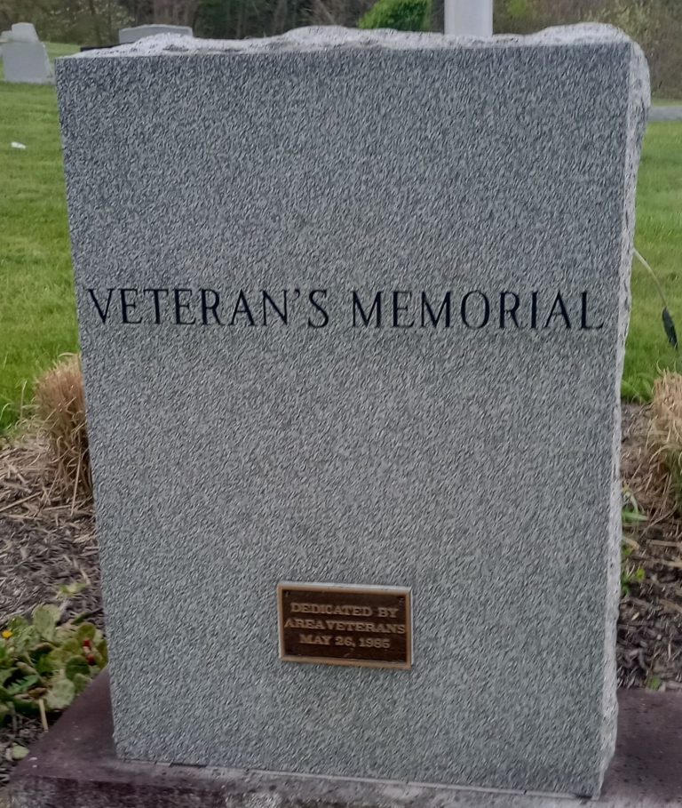 AREA VETERANS IN MEMORY OF THOSE WHO SERVED MEMORIAL BACK