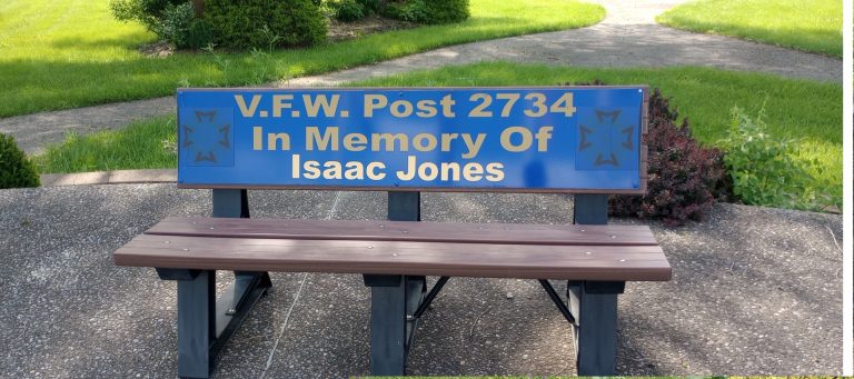 ARMED SERVICES MEMORIAL PARK BENCH A