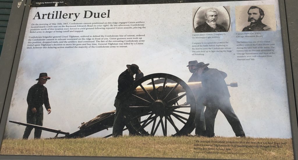 ARTILLERY DUEL WAR MEMORIAL PANEL