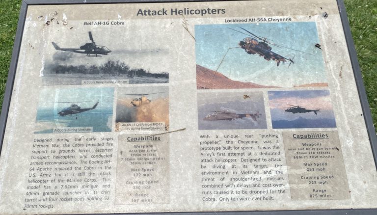 ATTACK HELICOPTERS WAR MEMORIL PANEL