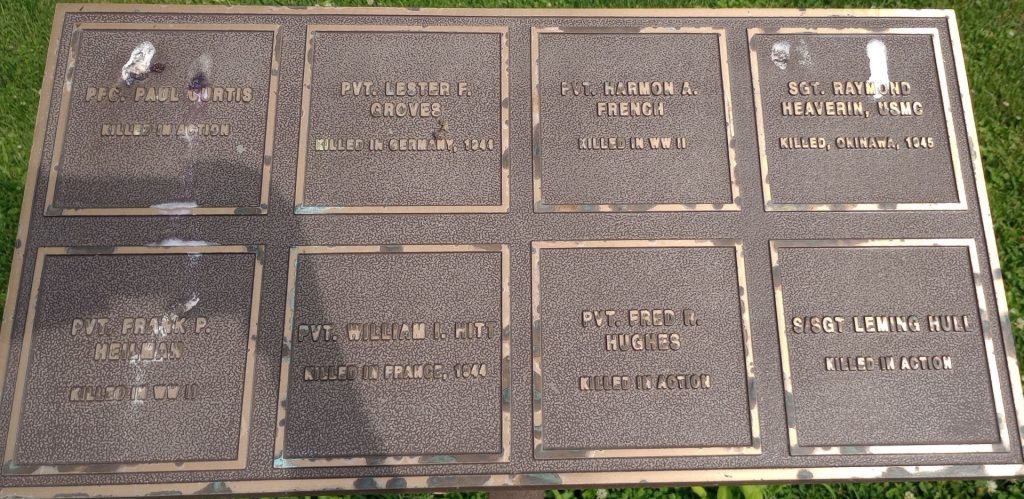 AUGUSTA WORLD WAR II VETERANS MEMORIAL SECTION B