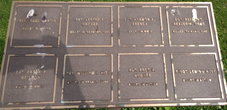 AUGUSTA WORLD WAR II VETERANS MEMORIAL SECTION B