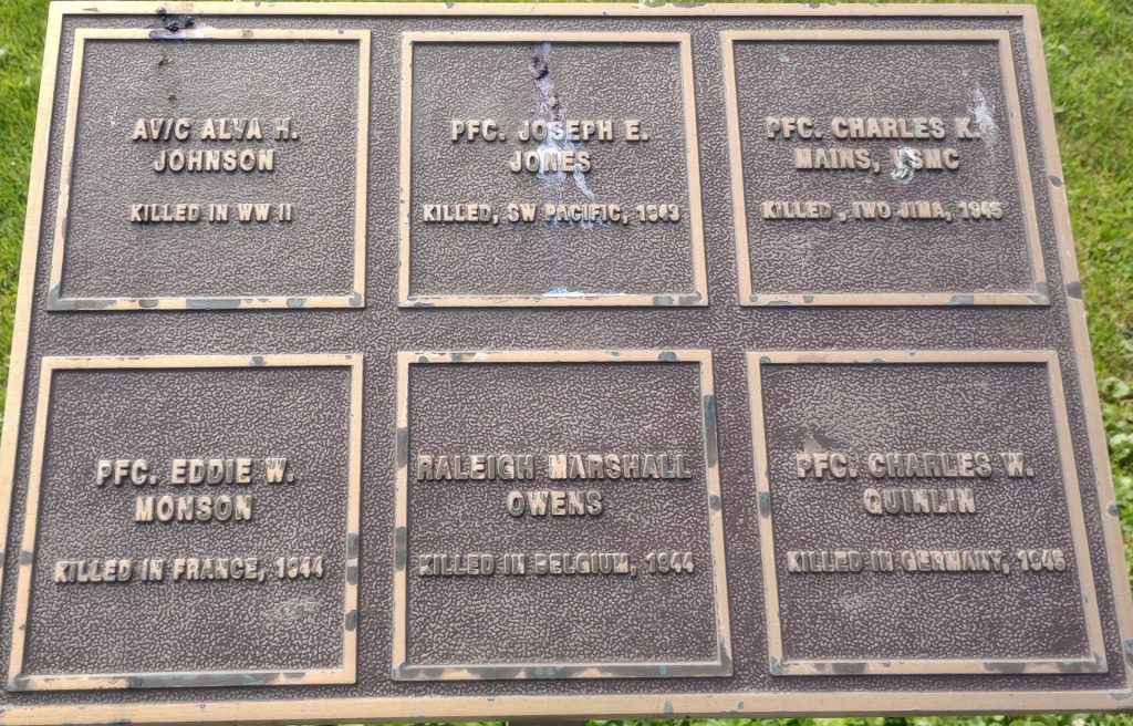 AUGUSTA WORLD WAR II VETERANS MEMORIAL SECTION C