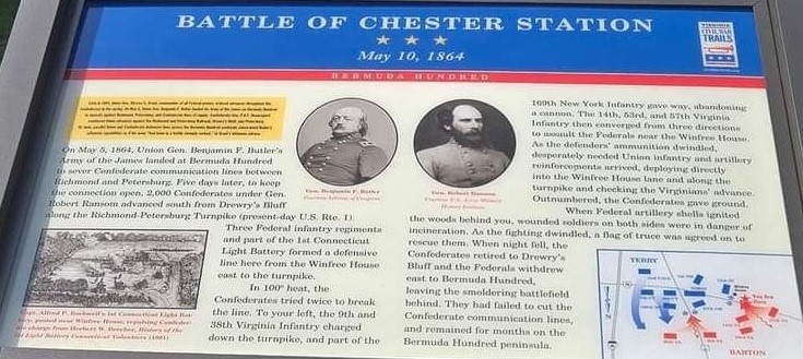 BATTLE OF CHESTER STATION WAR MEMORIAL PANEL