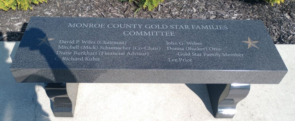 BEALLSVILLE GOLD STAR FAMILIES MEMORIAL MONUMENT BENCH B