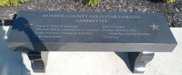 BEALLSVILLE GOLD STAR FAMILIES MEMORIAL MONUMENT BENCH B