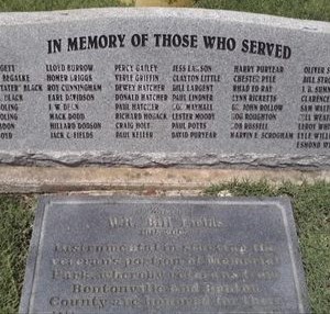 Bentonville In Memory Of Those Who Served Memorial