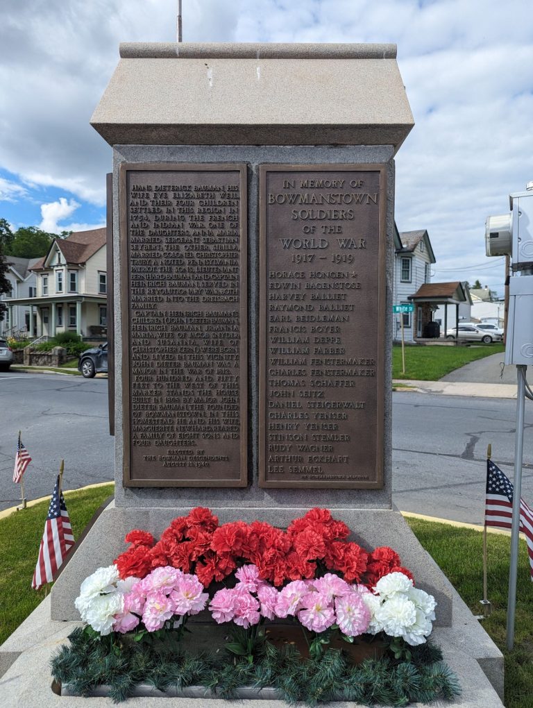 BOWMANSTOWN SOLDIERS OF THE WORLD WAR MEMORIAL