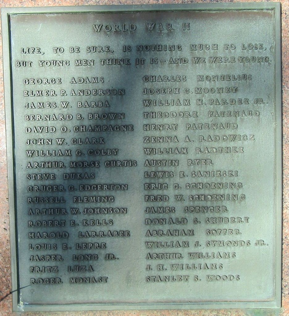 BRANFORD WORLD WAR II MEMORIAL