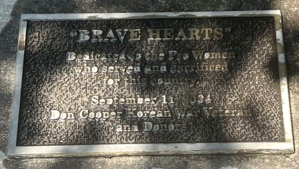 “BRAVE HEARTS” WAR MEMORIAL PLAQUE