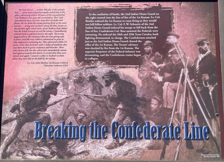BREAKING THE CONFEDERATE LINE WAR MEMORIAL PANEL