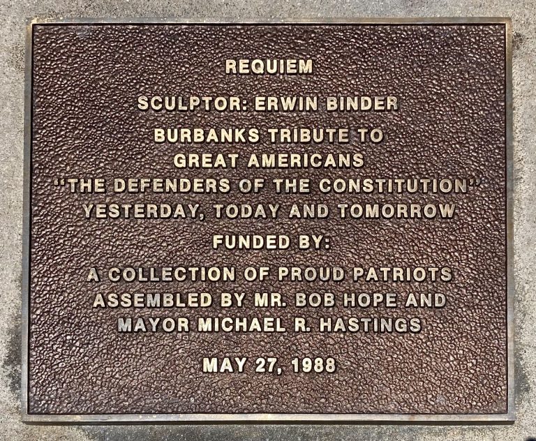 BURBANK ALL VETERANS MEMORIAL PLAQUE
