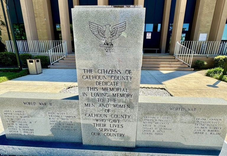 CALHOUN COUNTY SUPREME SACRIFICE WAR MEMORIAL