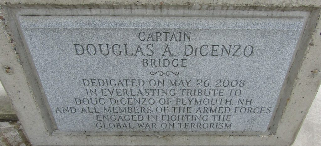 CAPTAIN DOUGLAS A. DICENZO WAR MEMORIAL STONE