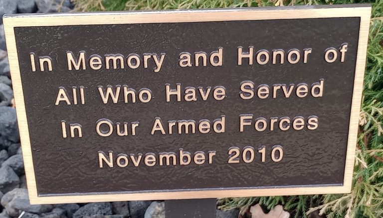 CELINA ALL VETERANS MEMORIAL PLAQUE