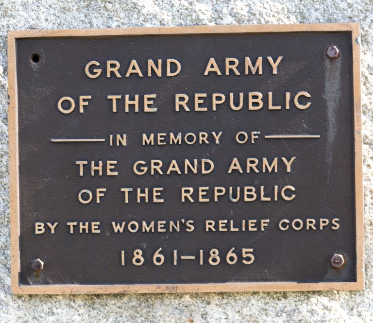 CHEBOYGAN GRAND ARMY OF THE REPUBLIC WAR MEMORIAL PLAQUE