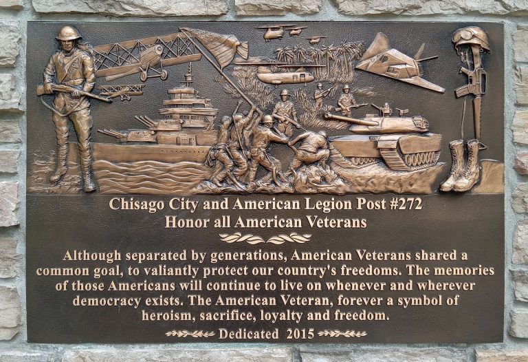 CHISAGO CITY VETERANS MEMORIAL WALL PLAQUE B