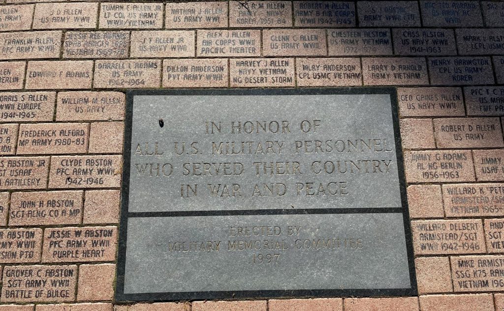 CHOCTAW COUNTY ALL VETERANS MEMORIAL BRICKS AND PAVER