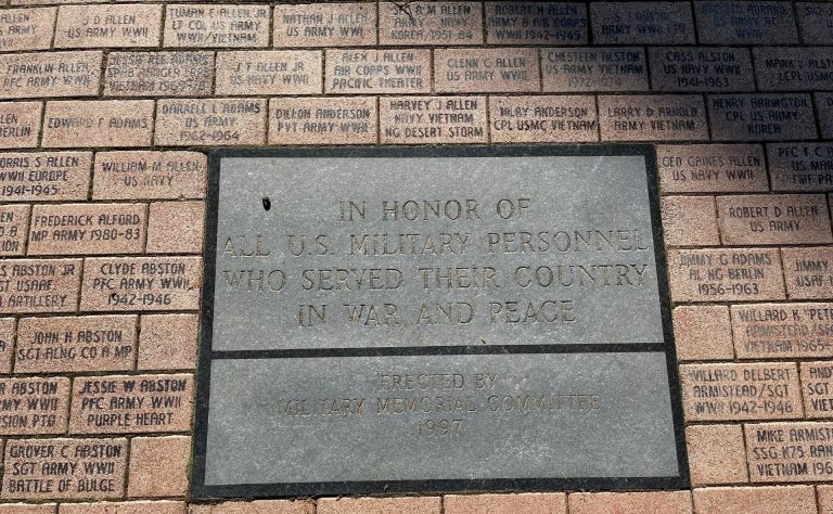 CHOCTAW COUNTY ALL VETERANS MEMORIAL BRICKS AND PAVER