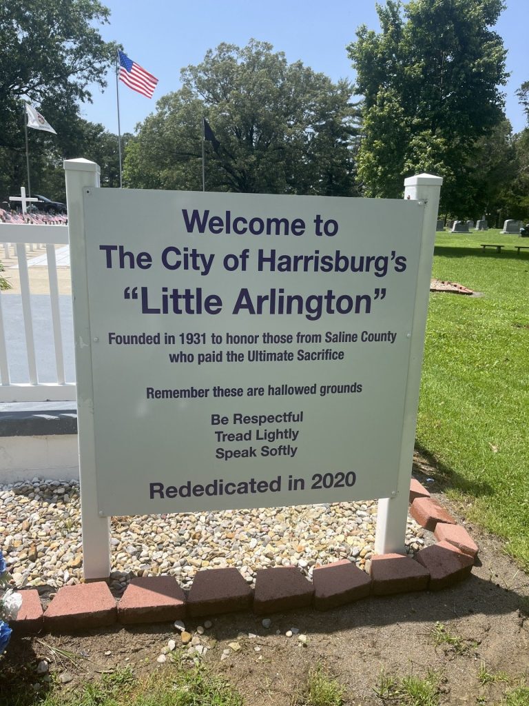 CITY OF HARRISBURG “LITTLE ARLINGTON” WAR MEMORIAL MARKER