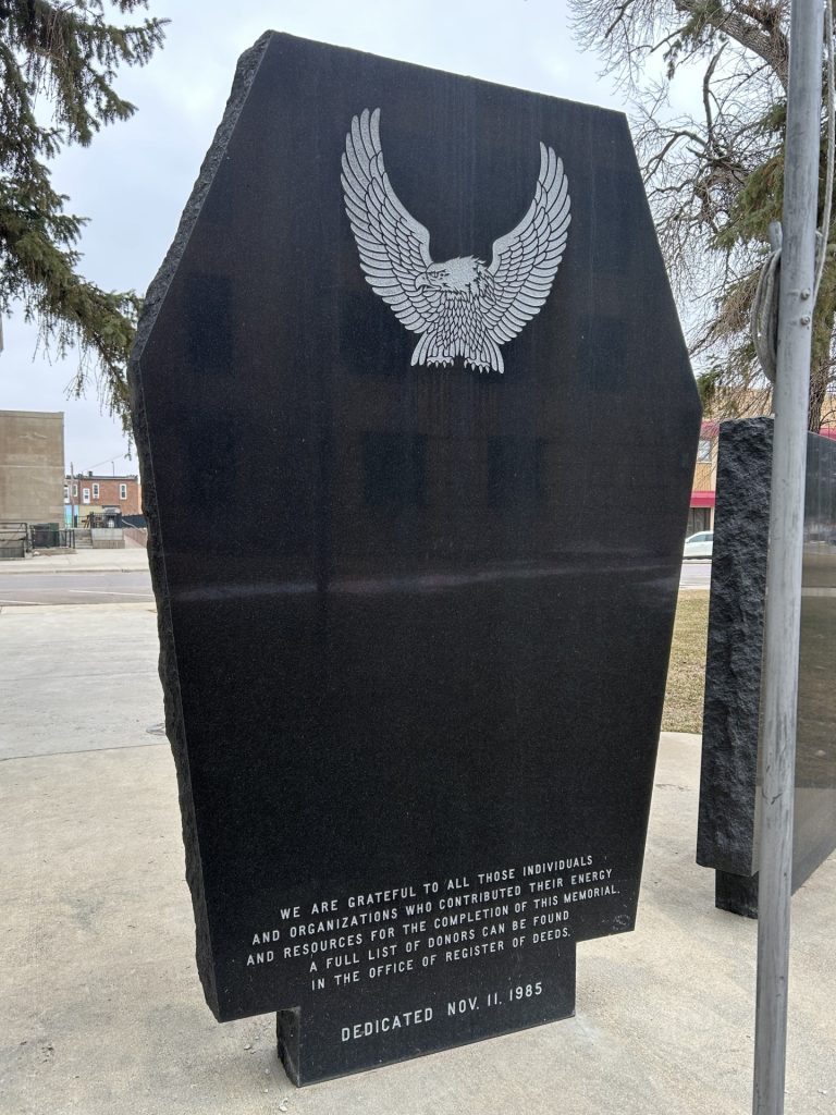 CODINGTON COUNTY VIETNAM VETERANS MEMORIAL CENTER STONE BACK