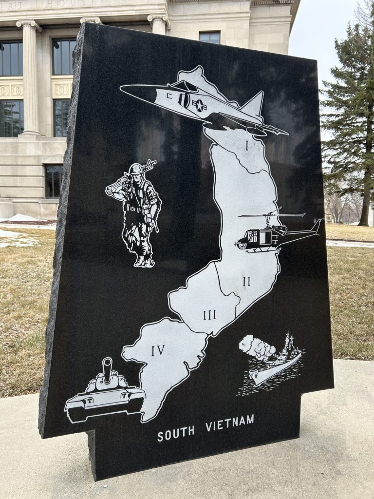 CODINGTON COUNTY VIETNAM VETERANS MEMORIAL LEFT STONE