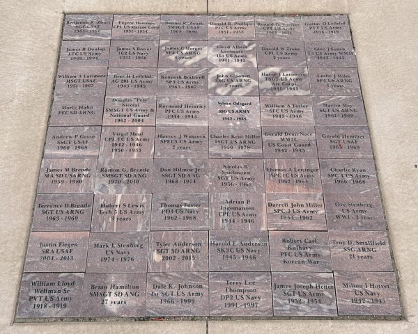 COLMAN, SOUTH DAKOTA VETERANS MEMORIAL BRICKS SECTION C