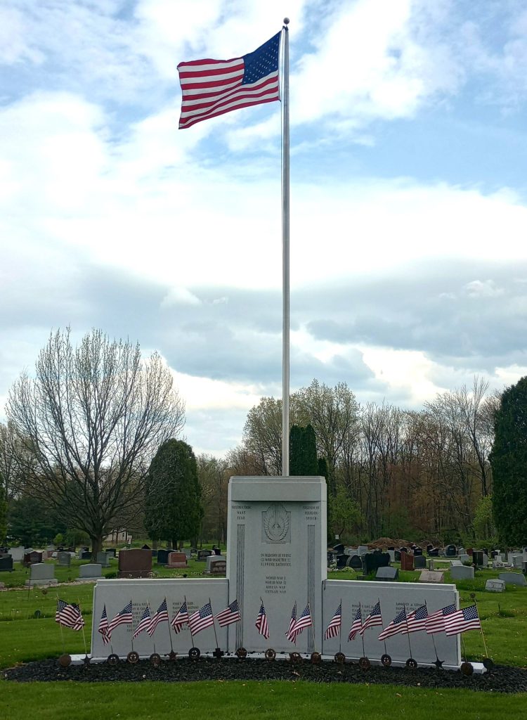 COLUMBIANA CEMETERY WAR VETERANS MEMORIAL