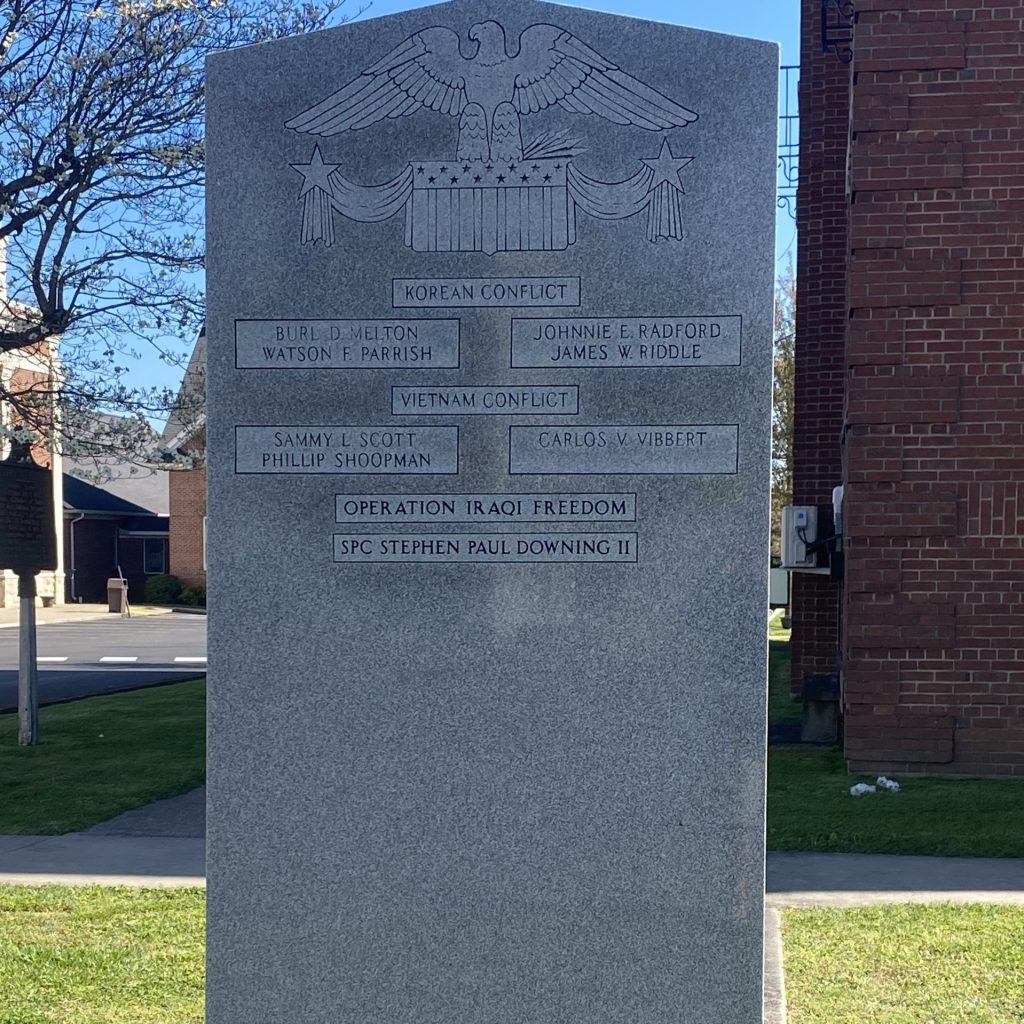 CUMBERLAND COUNTIANS SUPREME SACRIFICE WAR MEMORIAL BACK