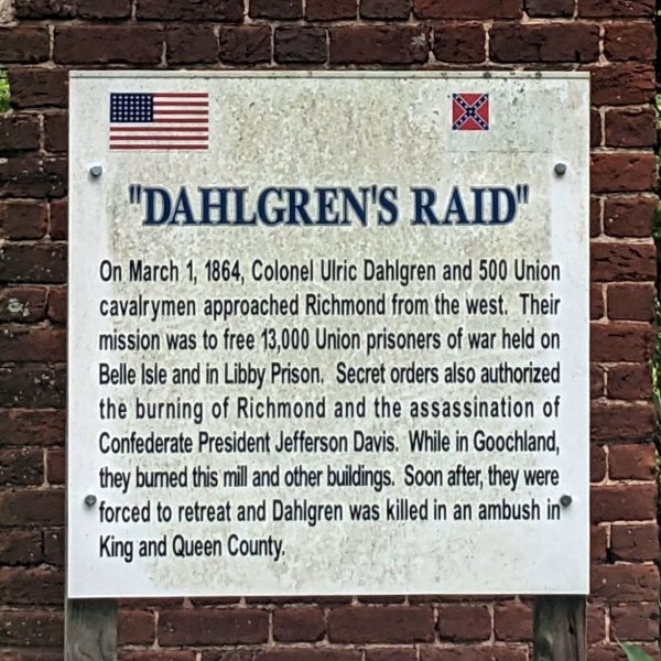 “DAHLGRENS RAID” WAR MEMORIAL PLAQUE