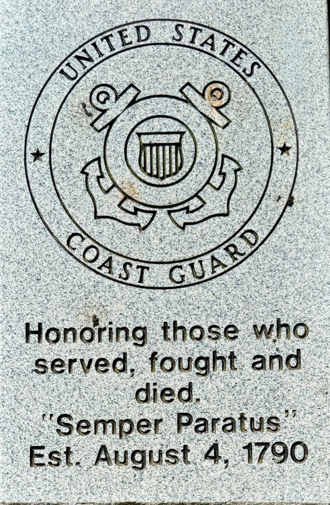 DALTON UNITED STATES COAST GUARD WAR MEMORIAL CLOSE-UP