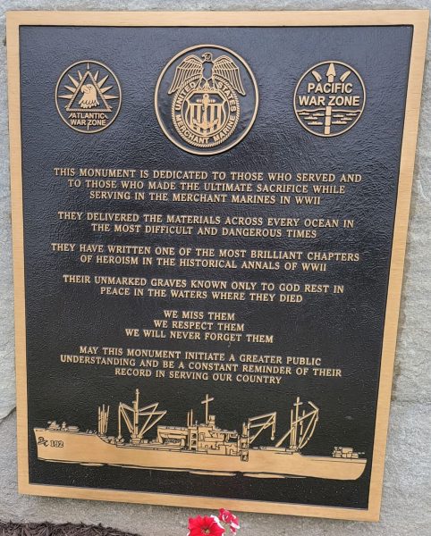 DANBURY MERCHANT MARINE MEMORIAL PLAQUE