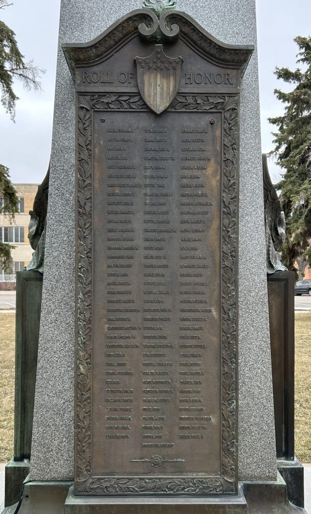 DEDICATED TO FREEMAN THAYER POST NUMBER 59 GAR MEMORIAL PLAQUE B