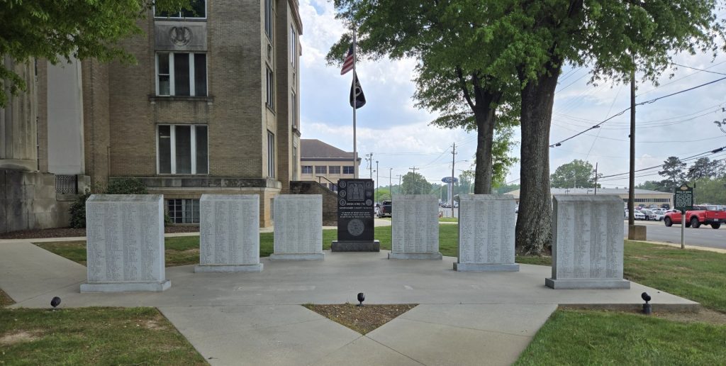 DEDICATED TO MONTGOMERY COUNTY VETERANS MEMORIAL