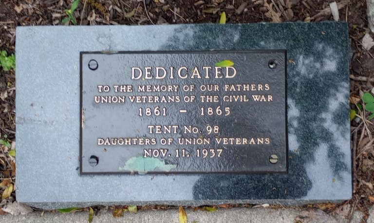 DEDICATED TO THE MEMORY OF OUR FATHERS WAR MEMORIAL PLAQUE