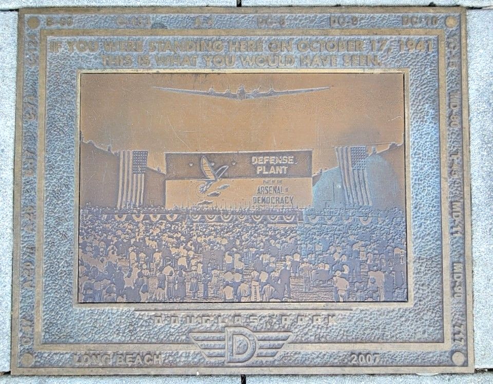 DEFENSE PLANT ARSNAL OF DEMOCRACY MEMORIAL PLAQUE