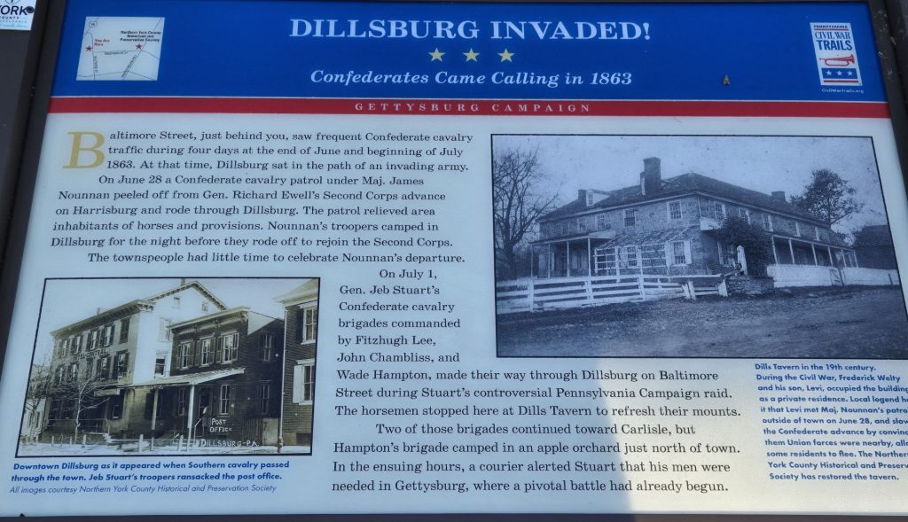 DILLSBURG INVADED WAR MEMORIAL PANEL