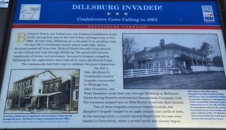 DILLSBURG INVADED WAR MEMORIAL PANEL
