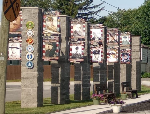 DUNKIRK FIELD OF HONORS WAR MEMORIAL LEFT BANNERS