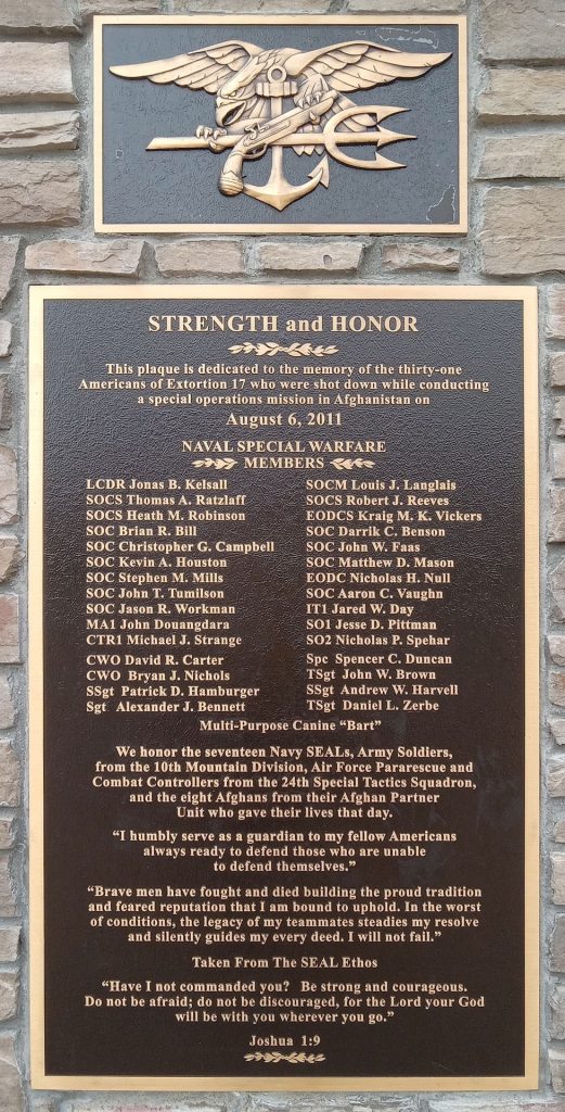 EXTORTION 17 MEMORIAL PLAQUE A