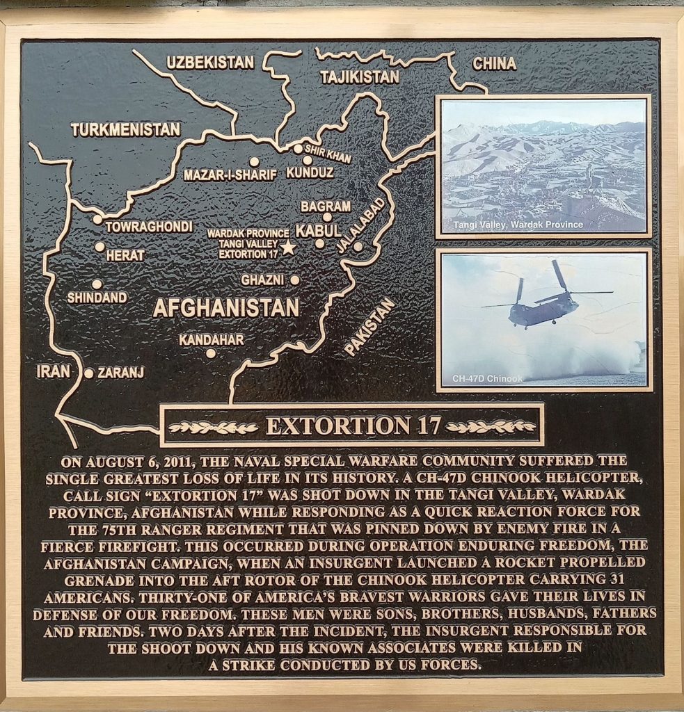 EXTORTION 17 MEMORIAL PLAQUE B