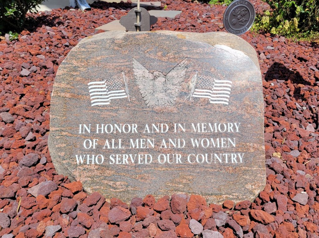 FAYETTE CITY VETERANS MEMORIAL ROCK
