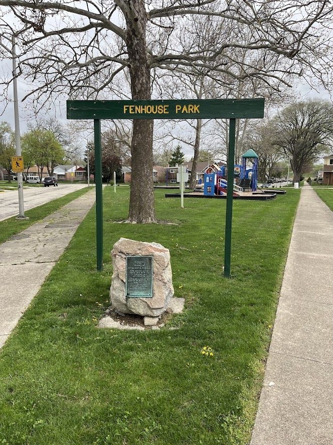 FENHOUSE PARK WAR MEMORIAL MARKER
